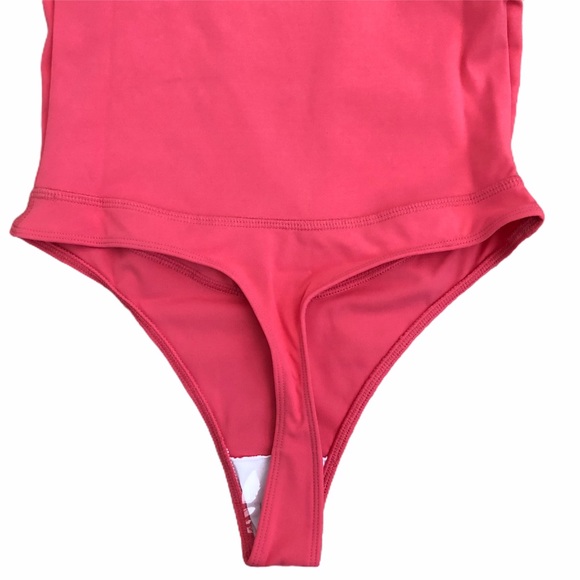 Free People Heart pink Leotard Bodysuit L NWT - Picture 6 of 8